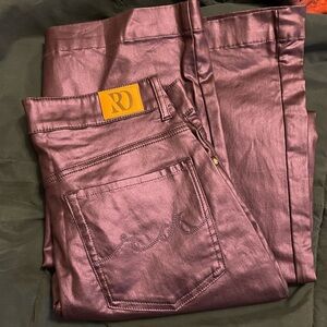 RD Women's Shimmering Purple Boot Cut Jeans